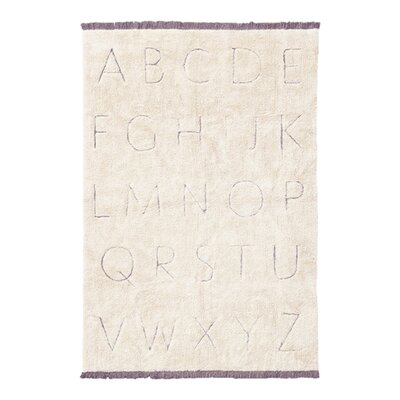 RugCycled Wasbaar tapijt ABC - 90 x 130 cm