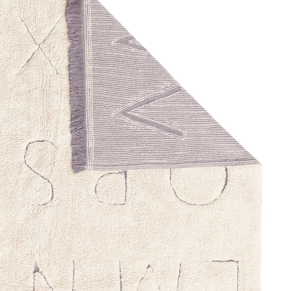 RugCycled Wasbaar tapijt ABC - 90 x 130 cm