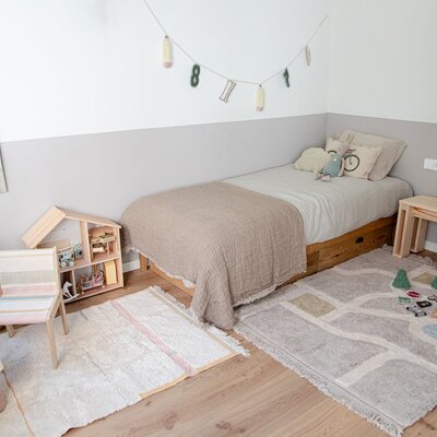 Wasbaar tapijt Lanes Vintage Nude - 90 x 130 cm Wasbaar tapijt Lanes Vintage Nude - 90 x 130 cm