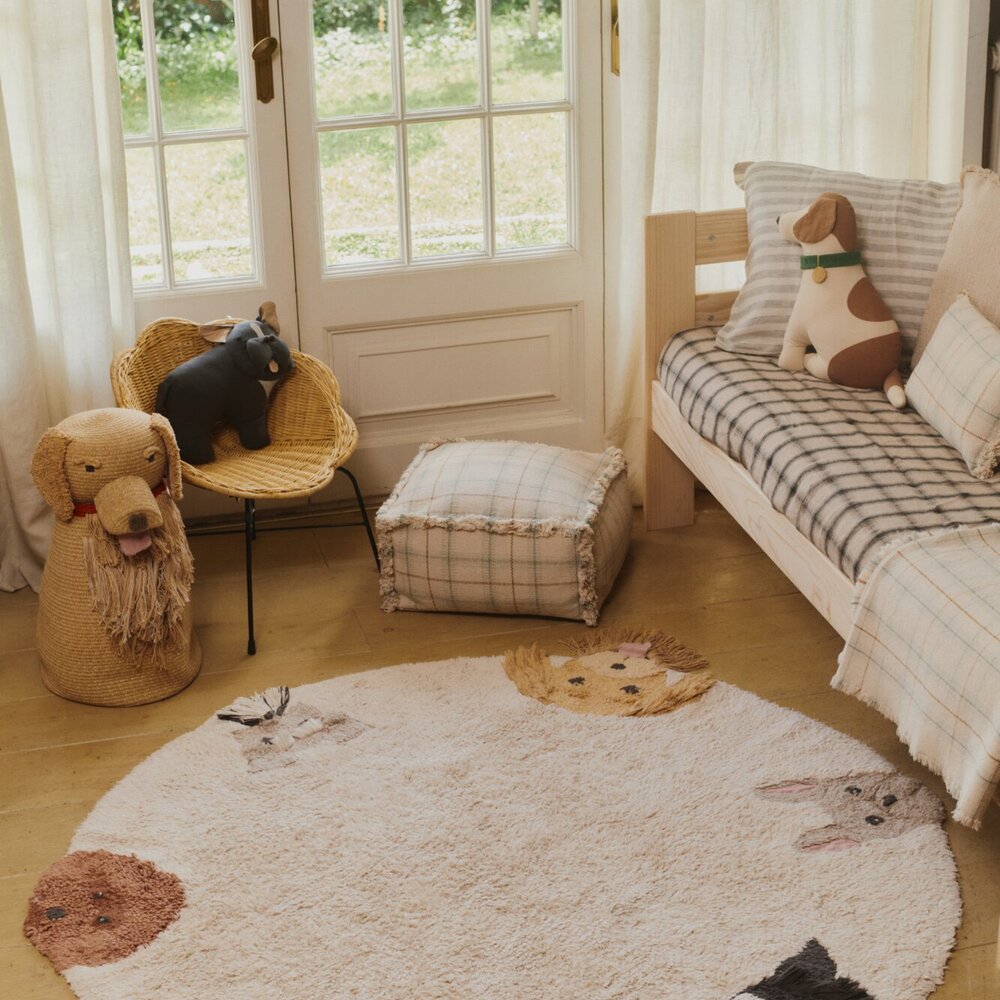 Wasbaar tapijt Dogs Ø 140 cm Wasbaar tapijt Dogs Ø 140 cm