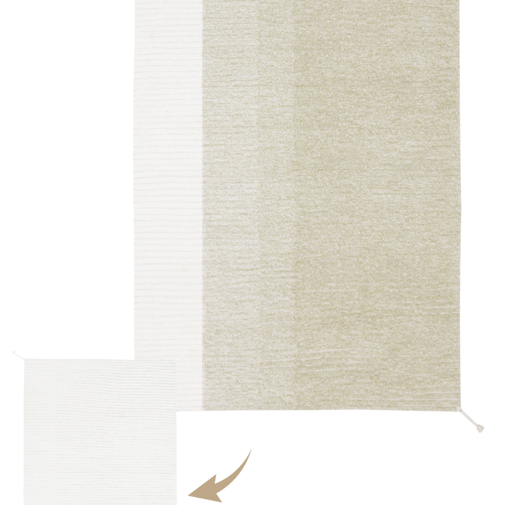 Reversible Wasbaar tapijt Gelato Green - 120 x 160