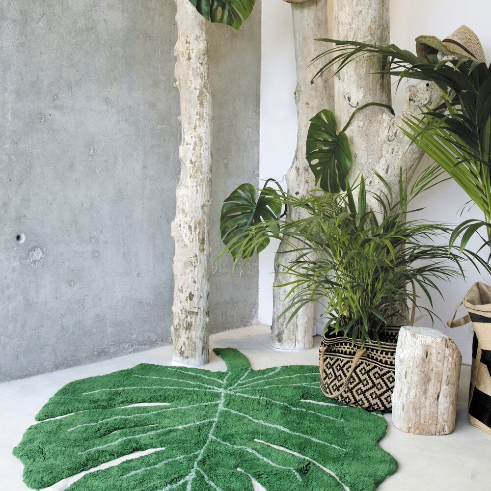 Wasbaar tapijt Monstera Leaf - 120 x 160 cm