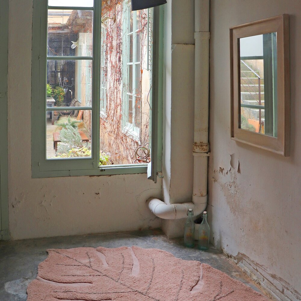 Wasbaar tapijt Monstera Vintage Nude - 120 x 180 c