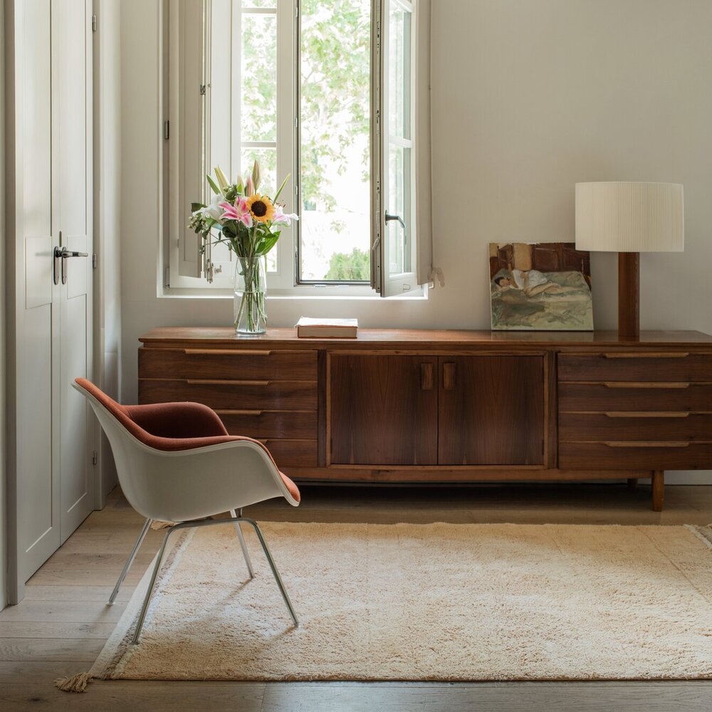 Wasbaar tapijt Bloom Golden - 140 x 200 cm