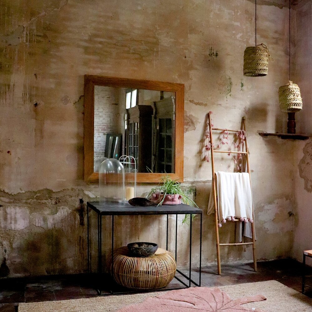 Wasbaar tapijt Monstera Vintage Nude - 120 x 180 c