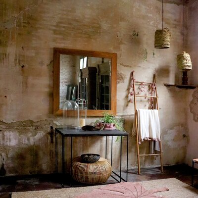 Wasbaar tapijt Monstera Vintage Nude - 120 x 180 c