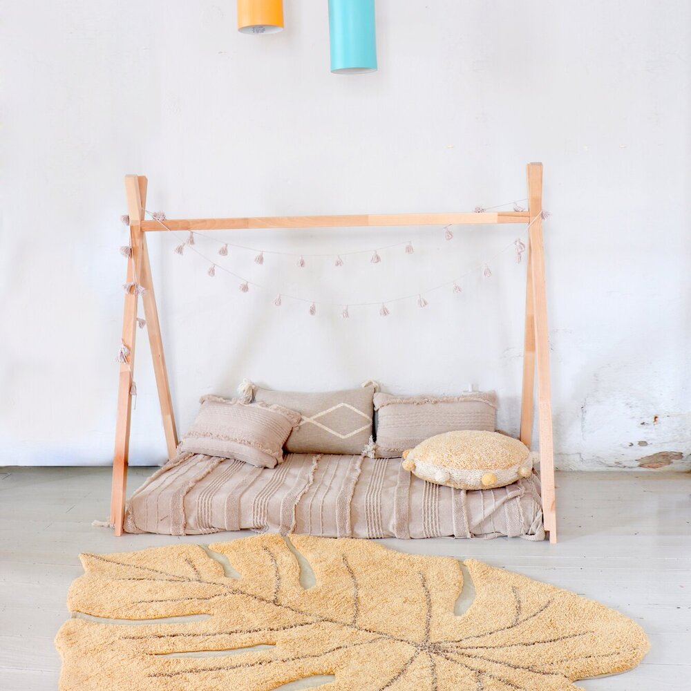 Wasbaar tapijt Monstera Honey - 120 x 180 cm