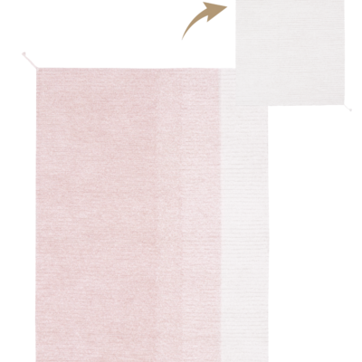 Reversible Wasbaar tapijt Gelato Pink - 120 x 160