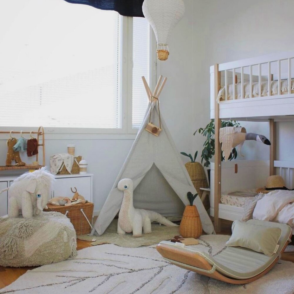 Wasbaar tapijt Monstera Natural - 120 x 180 cm -