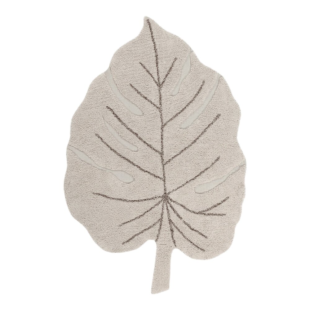 Wasbaar tapijt Monstera Natural - 120 x 180 cm -