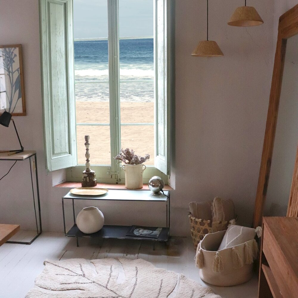 Wasbaar tapijt Monstera Natural - 120 x 180 cm -