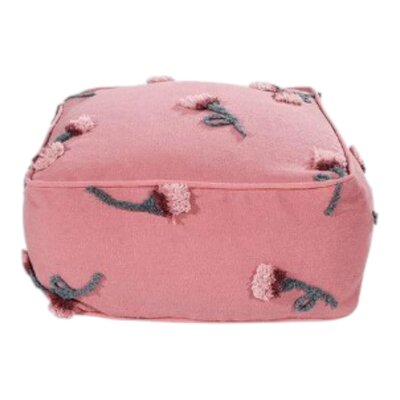 Pouffe English Garden Ash Rose - 54 x 54 x 27 cm Pouffe English Garden Ash Rose - 54 x 54 x 27 cm