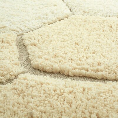 Wasbaar tapijt Round Honeycomb Golden - Ø 140 cm