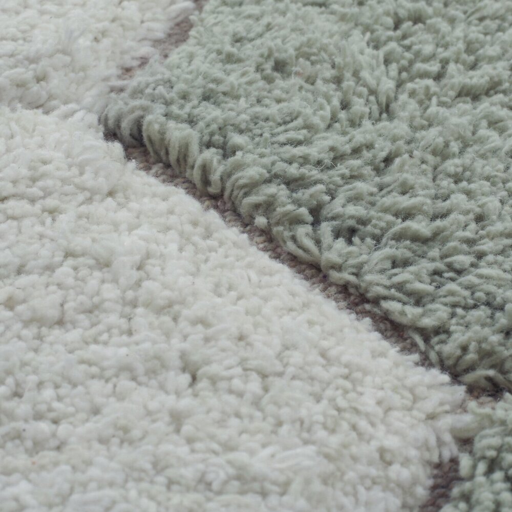 Wasbaar tapijt Round Honeycomb Blue Sage - Ø 140 cm Wasbaar tapijt Round Honeycomb Blue Sage - Ø 140 cm