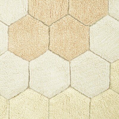 Wasbaar tapijt Round Honeycomb Golden - Ø 140 cm