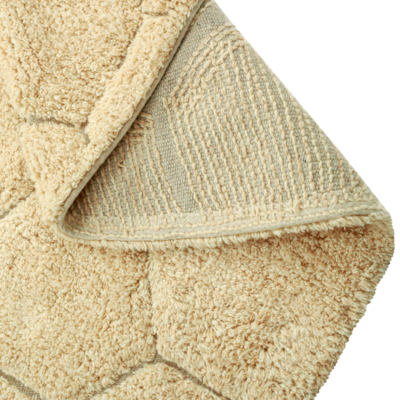 Wasbaar tapijt Round Honeycomb Golden - Ø 140 cm