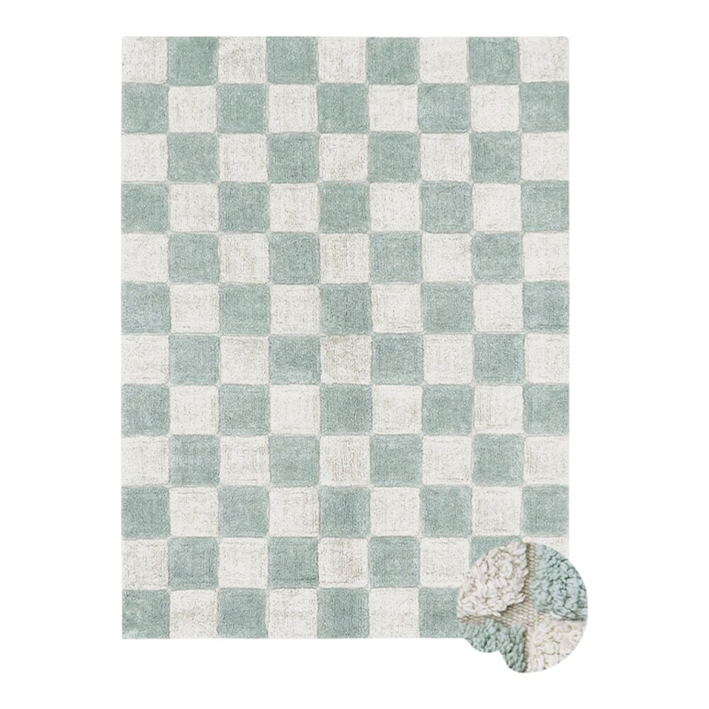 Wasbaar tapijt Kitchen Tiles Blue Sage - 120 x 160 cm Wasbaar tapijt Kitchen Tiles Blue Sage - 120 x 160 cm