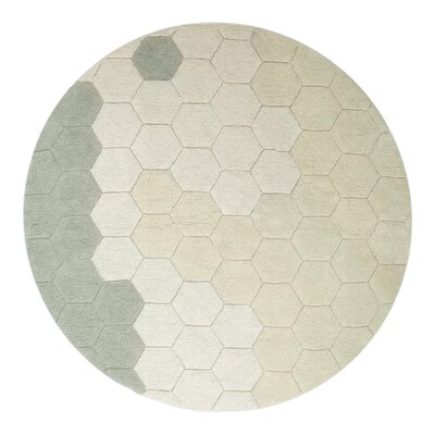 Wasbaar tapijt Round Honeycomb Blue Sage - Ø 140 cm Wasbaar tapijt Round Honeycomb Blue Sage - Ø 140 cm