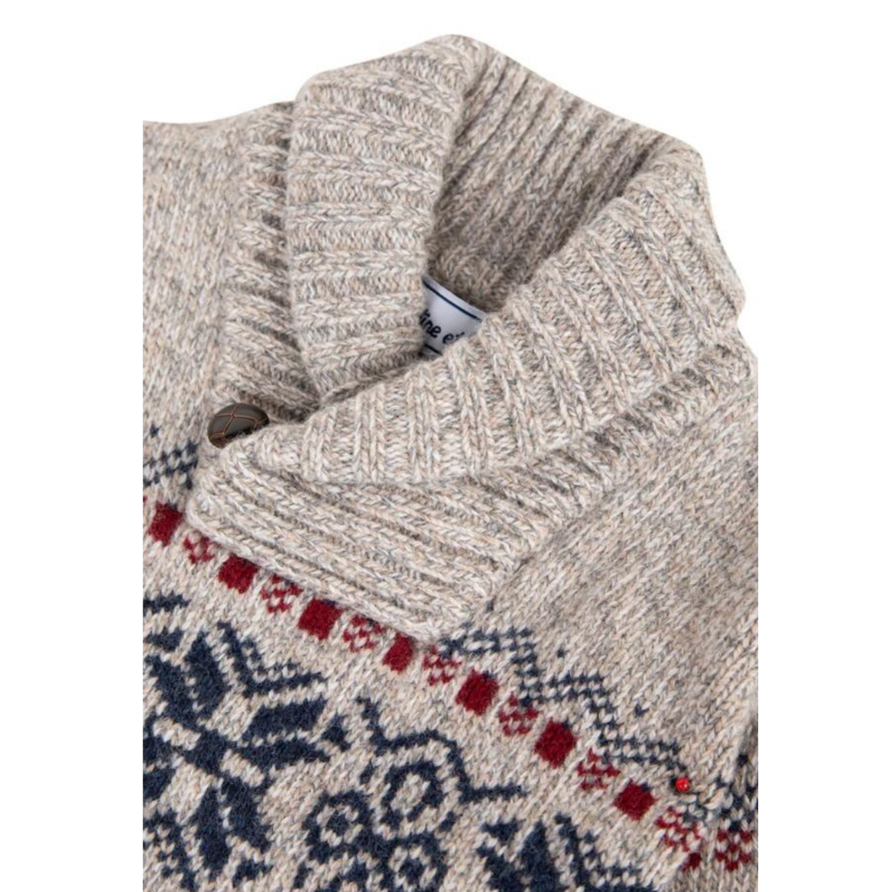 Trui met wintermotief Beige