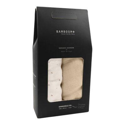 Tetradoeken Muslin XL - 2-pack Bee's / Almond