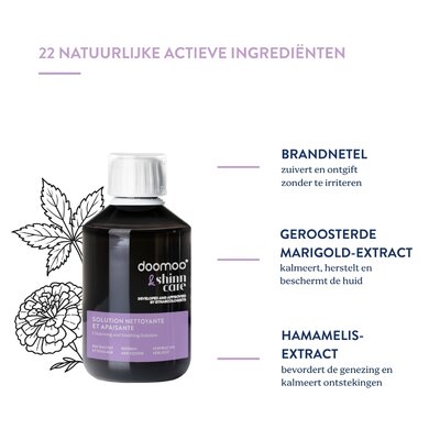 Reinigende en kalmerende oplossing Reinigende en kalmerende oplossing