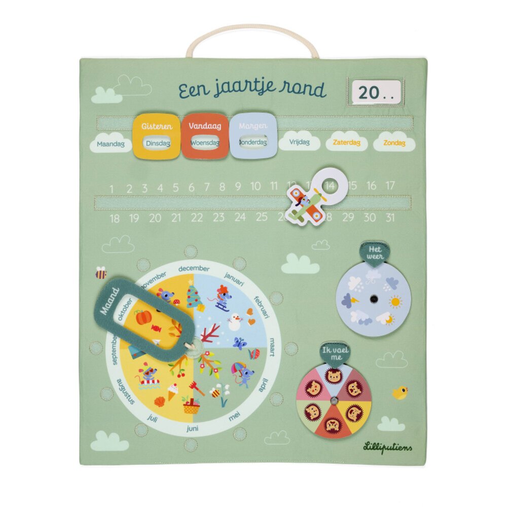 Kinderstofkalender “Een jaartje rond”