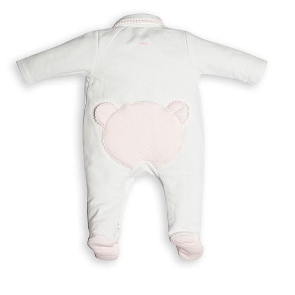 Babypakje teddy op achterkant white/blushpink