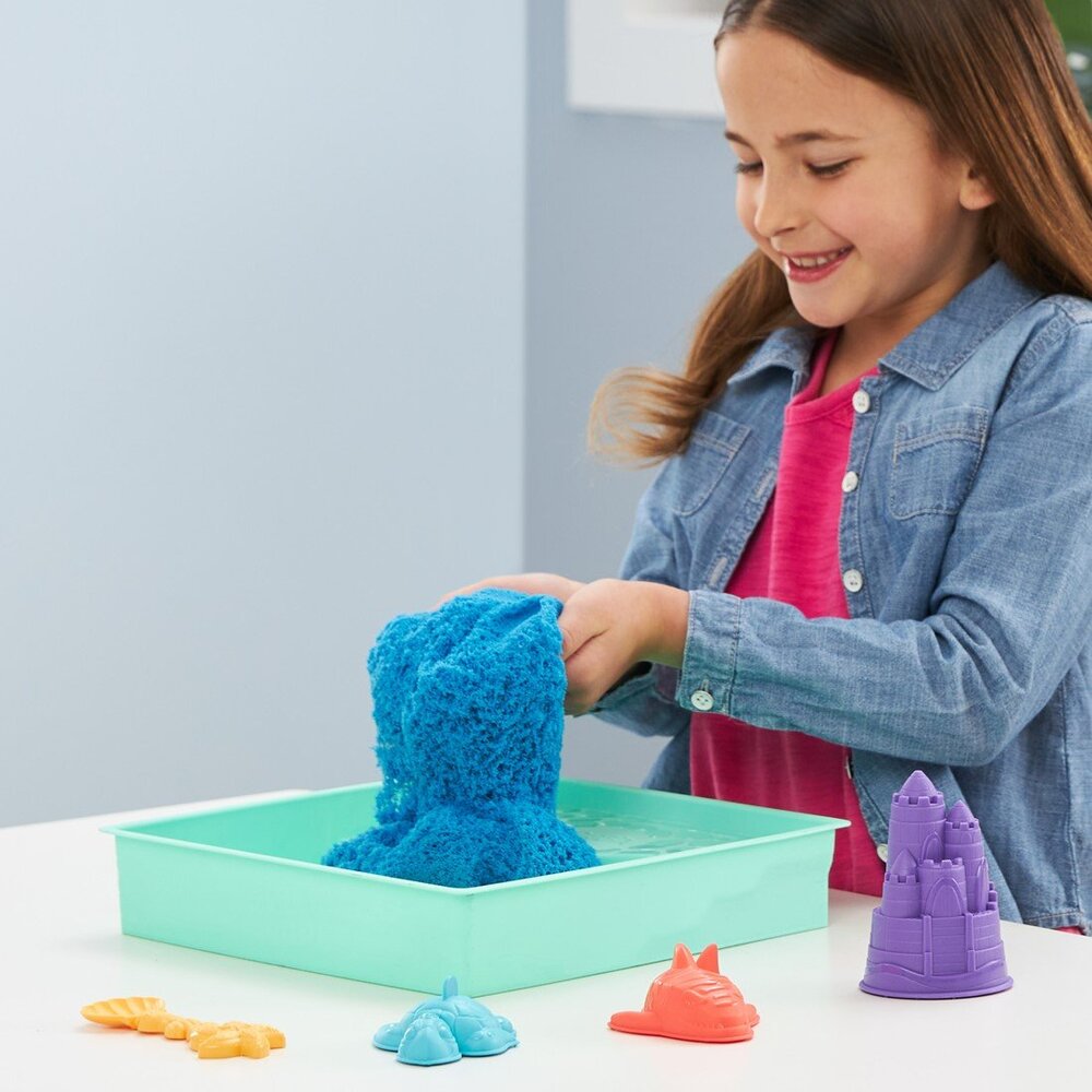 Kinetic Sand - Zandbak-Set Met 454 gram Speelzand 4 Vormen En Gereedschap Kinetic Sand - Zandbak-Set Met 454 gram Speelzand 4 Vormen En Gereedschap