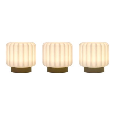 Dentelles 9 tafellamp - Set van 3 | 9 cm x Ø 9 cm Clay Dentelles 9 tafellamp - Set van 3 | 9 cm x Ø 9 cm Clay