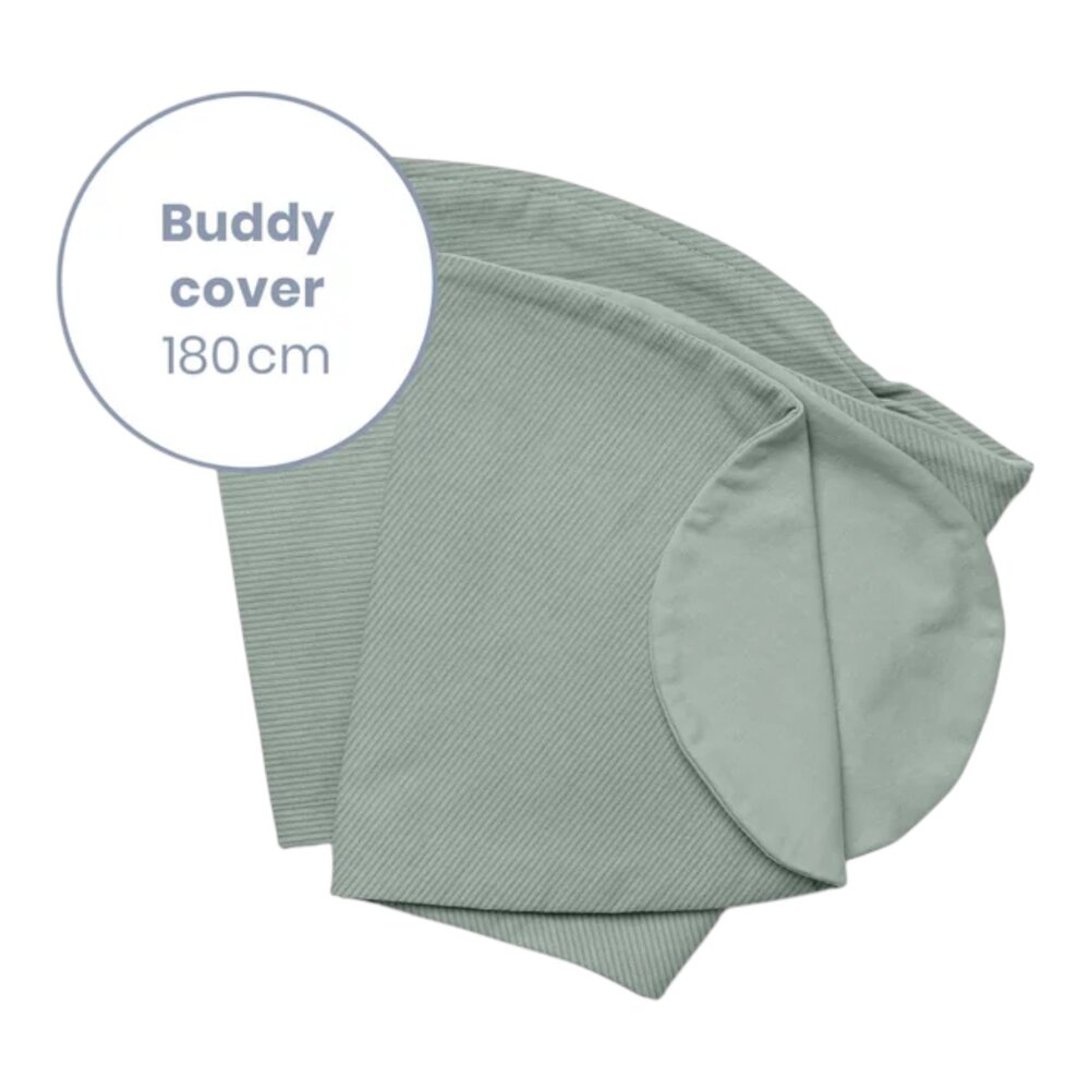 Voedingskussenhoes Tetra Jersey Corduroy green Voedingskussenhoes Tetra Jersey Corduroy green