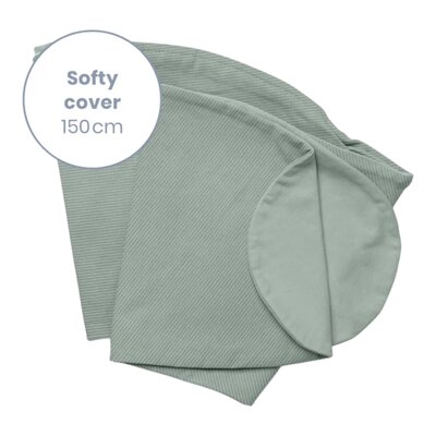 Voedingskussenhoes Softy Corduroy green