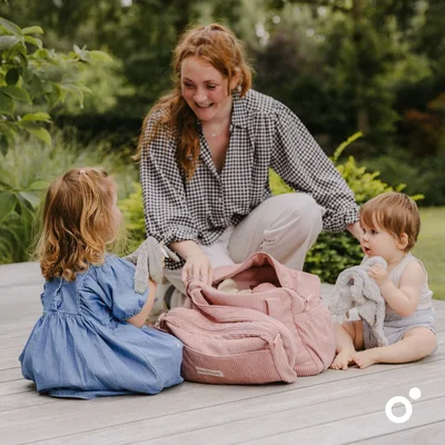 Luiertas Fluffy Corduroy pink