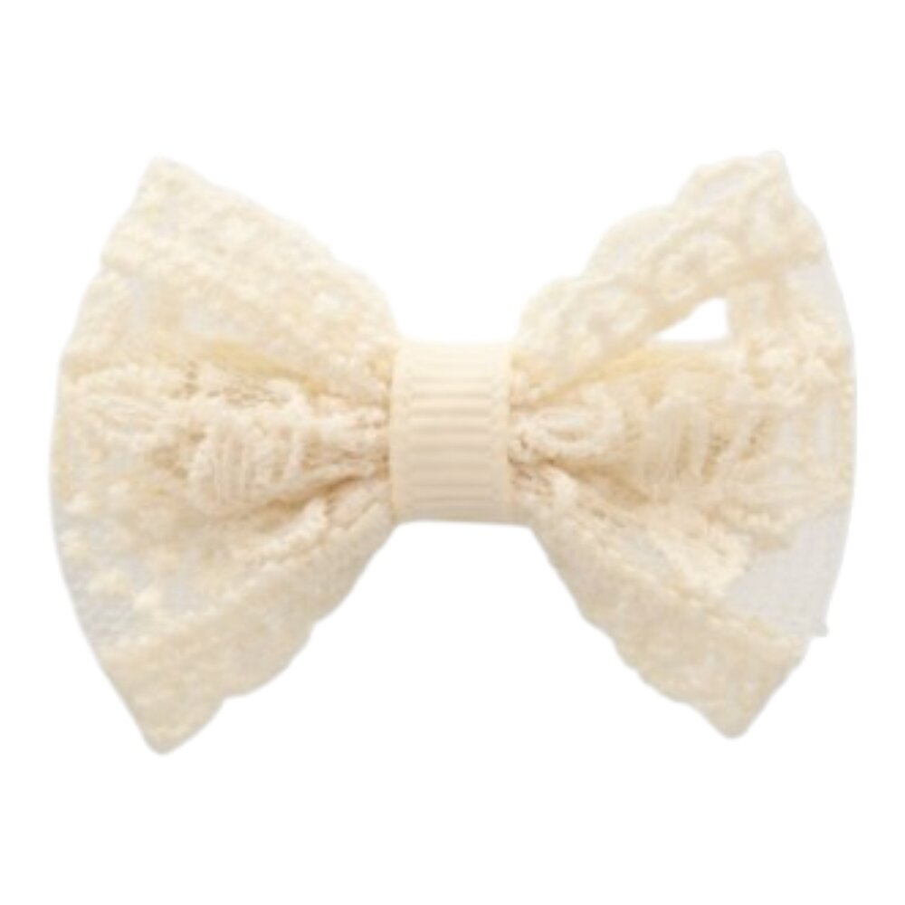 Haarclip strik Fay cream lace