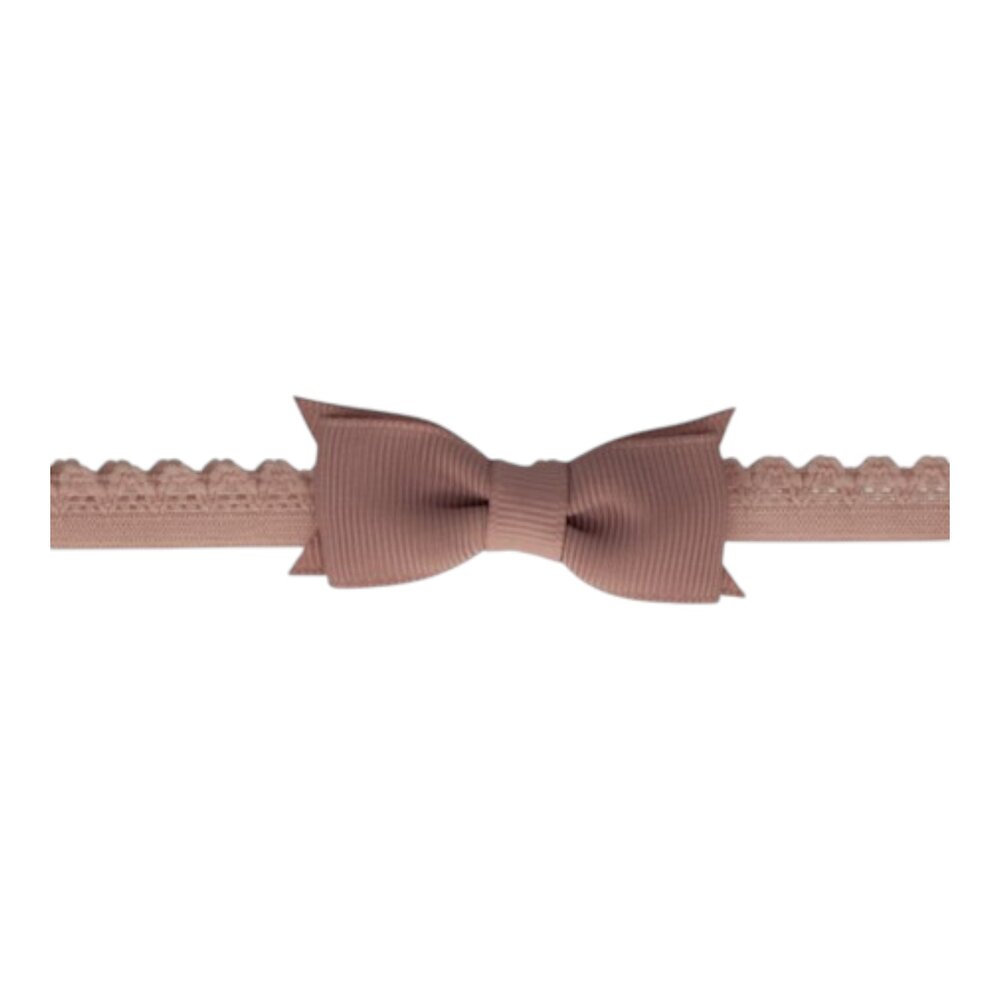 newborn haarband met strik Antique mauve