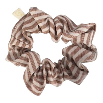Scrunchie Charlie Caramel stripe