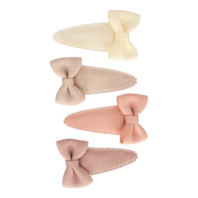 Haarclips met strik Romy Powder tones