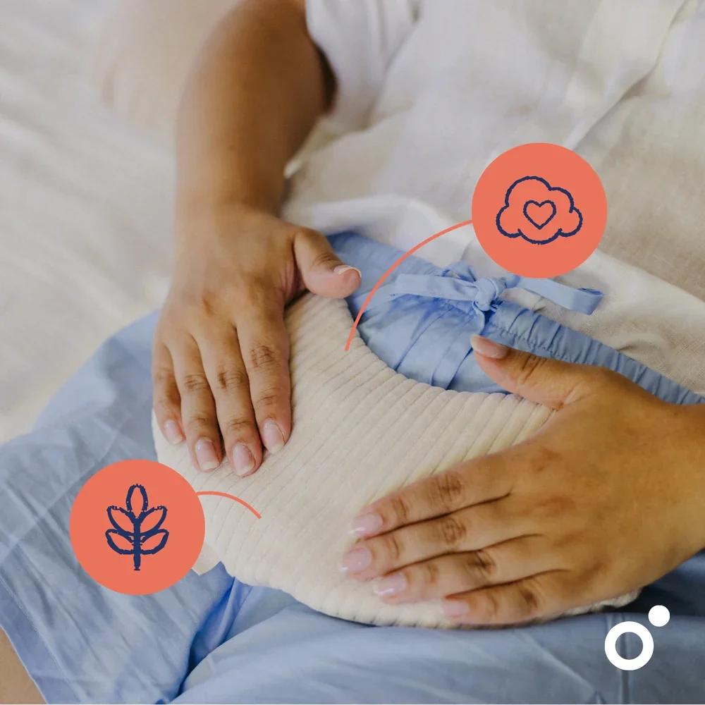 Snoogy warmtekussen mama Corduroy sand