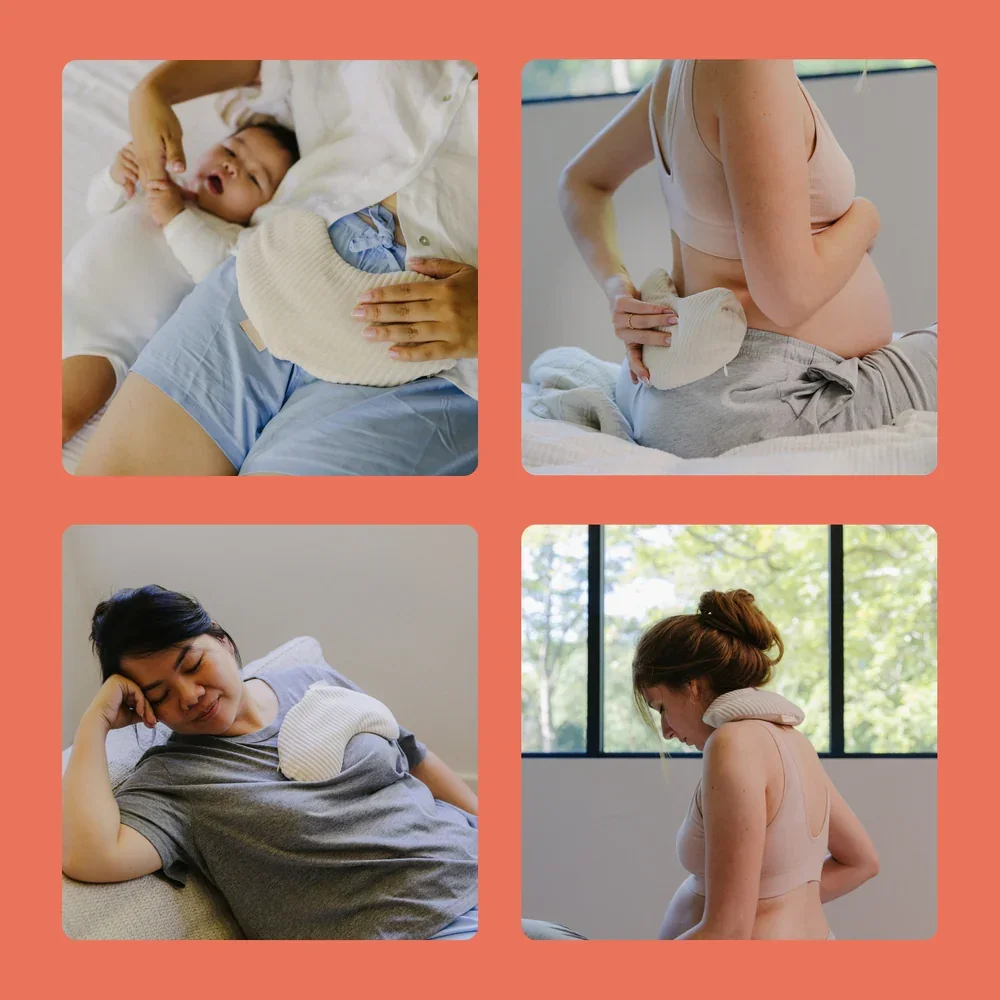 Snoogy warmtekussen mama Corduroy sand