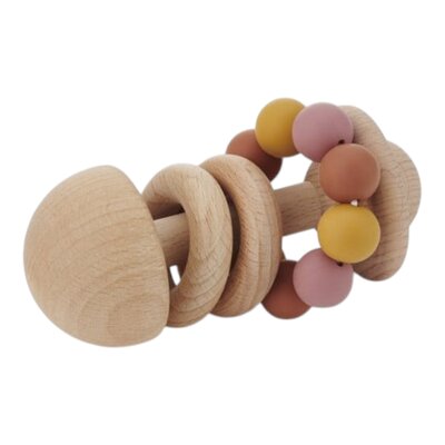 Silisoft Kralen Bijtspeelgoed (Aarde Kleuren)