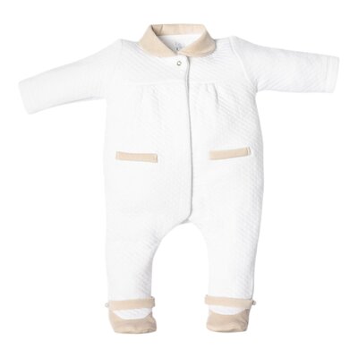 Babypakje LONDON hart on backside White/beige