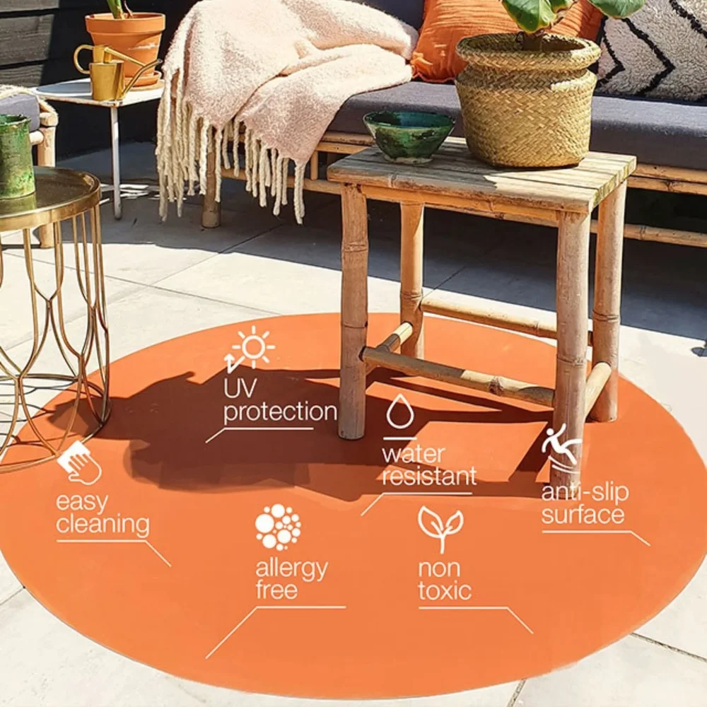 Ronde Vloermat Rust Ronde Vloermat Rust