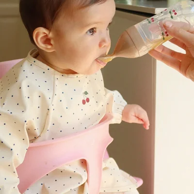 Slab met mouwen 2-pack 6-12M Navy dot /Rain washed