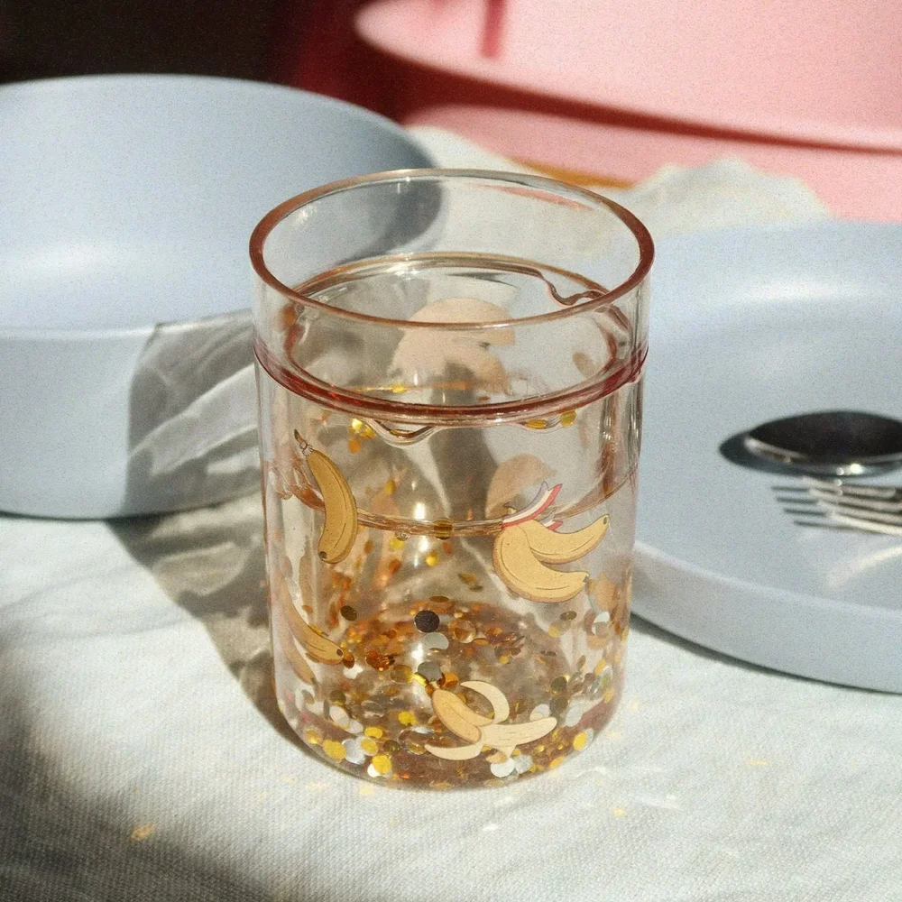 Bekers glitters 2-pack Let's go bananas