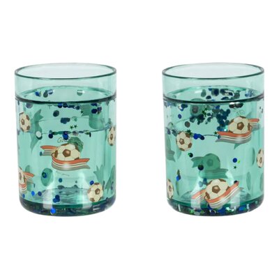 Bekers glitters 2-pack Kick it