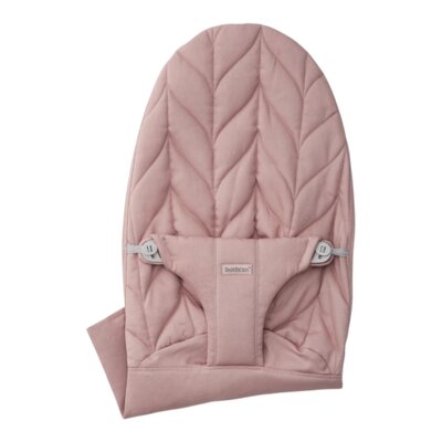 Stoffen zitting wipstoeltje Geweven kroonblad quilt Oudroze