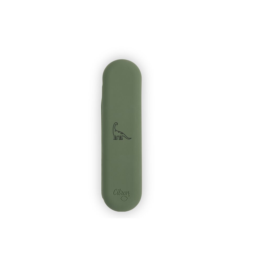 Bestekset met silicone doosje Green
