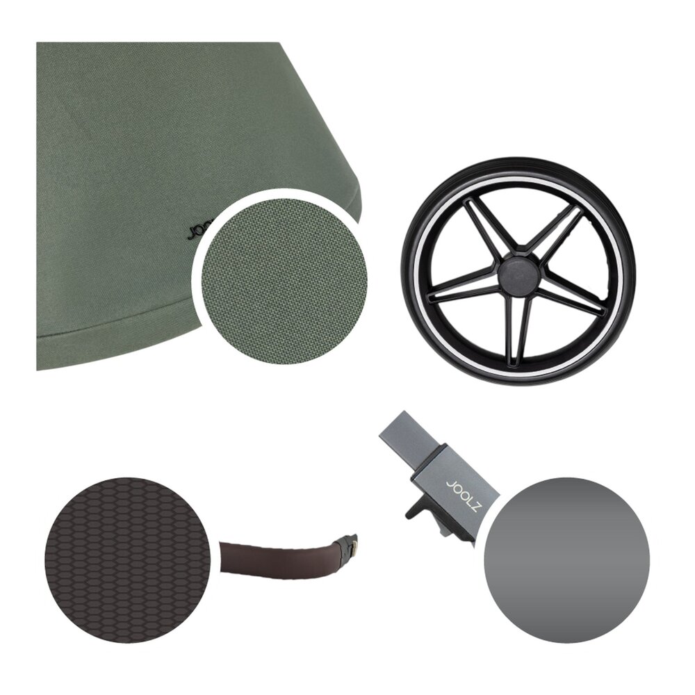 Kinderwagen Geo5 - volledige set Forest green