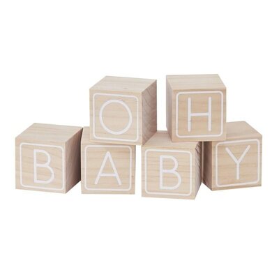 'Oh baby' building block guestbook