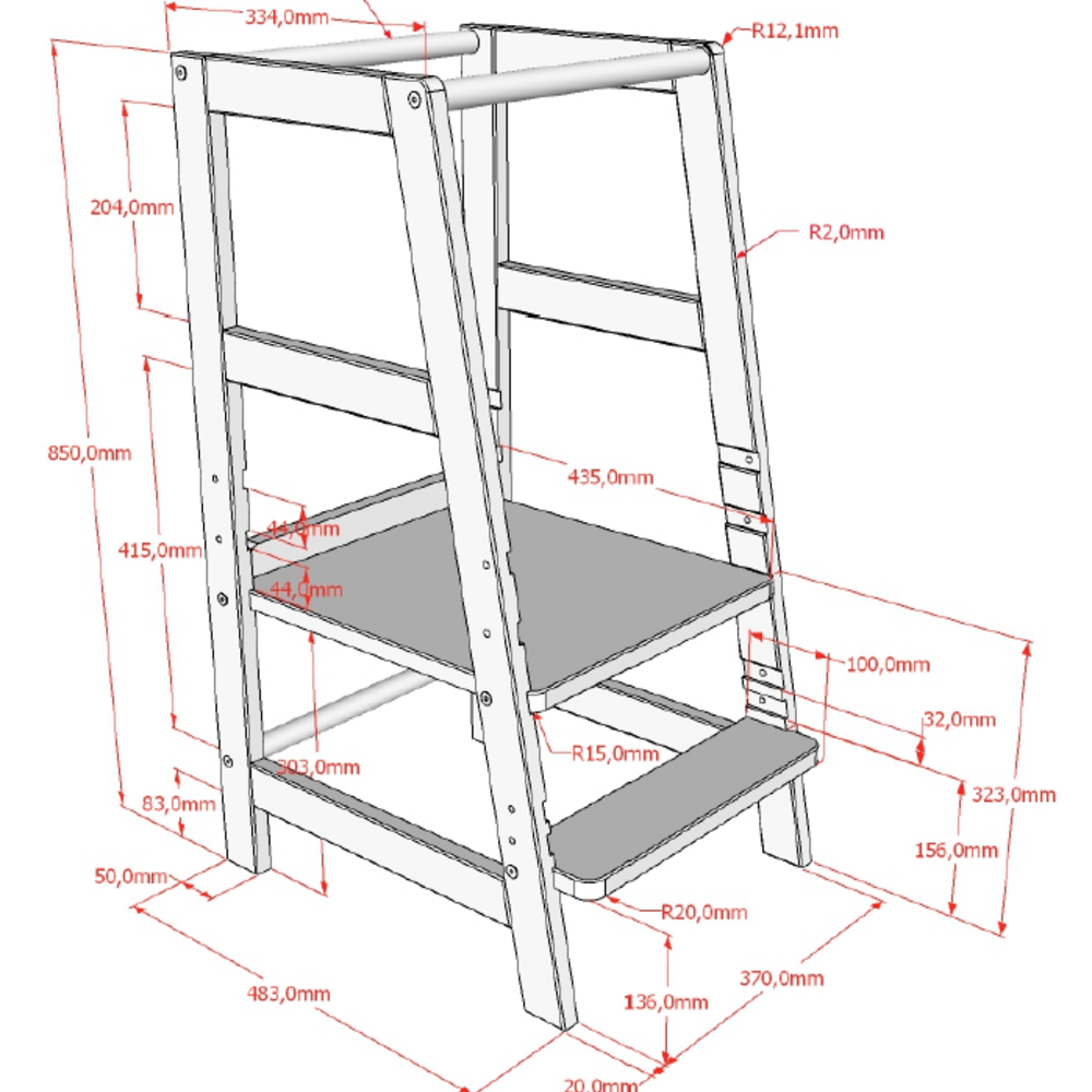 Forrest leertoren beuk Wit Forrest leertoren beuk Wit