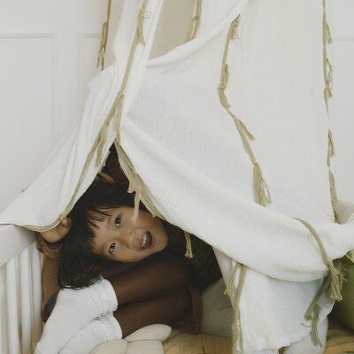 Klamboe Crepe Swan Ivory 50 x 245 cm | Ø50 cm